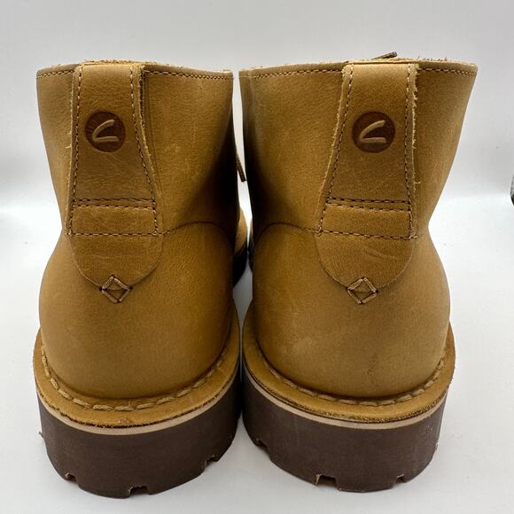 CLARKS Men's 10 Overdale Mid Wheat Nubuck Soft Leather Rubber Sole - Picture 3 of 6